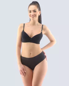 GINA dámské kalhotky klasické, širší bok, šité, jednobarevné Disco Bamboo 1 10255P