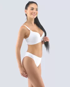 GINA dámské kalhotky klasické, širší bok, šité, jednobarevné 10283P - tělová 42/44