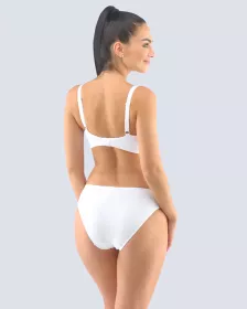 GINA dámské kalhotky klasické, širší bok, šité, jednobarevné 10283P - tělová 42/44