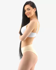 GINA dámské kalhotky klasické s úzkým bokem, úzký bok, šité, jednobarevné Disco Solid 10252P