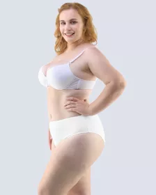 GINA dámské kalhotky klasické ve větších velikostech, větší velikosti, šité, jednobarevné 11086P - bílá 54/56 GINA dámské kalhotky klasické ve větších velikostech, větší velikosti, šité, jednobarevné 11086P - bílá 54/56