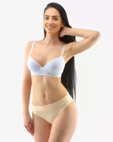 GINA dámské kalhotky bokové - brazilky, šité, jednobarevné Disco Solid 16158P