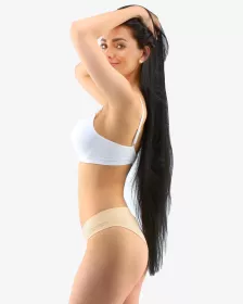 GINA dámské kalhotky bokové - brazilky, šité, jednobarevné Disco Solid 16158P