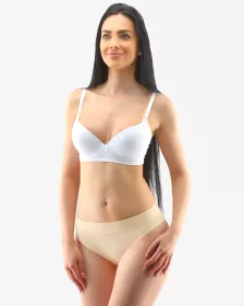 GINA dámské kalhotky bokové se širokým bokem, širší bok, šité, jednobarevné Disco Solid 16152P