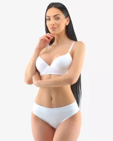 GINA dámské kalhotky bokové se širokým bokem, širší bok, šité, jednobarevné Disco Solid 16152P