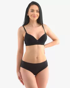 GINA dámské kalhotky bokové se širokým bokem, širší bok, šité, jednobarevné Disco Solid 16152P