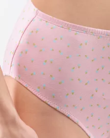 GINA dámské kalhotky klasické v nadměrných velikostech, nadměrné, šité, s potiskem 11091P