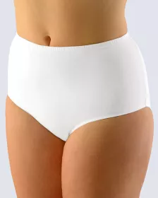 GINA dámské kalhotky klasické ve větších velikostech, větší velikosti, šité, jednobarevné 11088P - černá 54/56