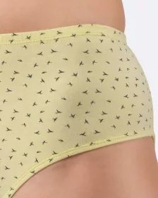 GINA dámské kalhotky klasické ve větších velikostech, větší velikosti, šité, s potiskem 11093P