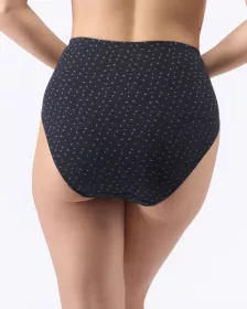 GINA dámské kalhotky klasické ve větších velikostech, větší velikosti, šité, s potiskem 11093P