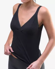 GINA dámské košilka, úzká ramínka, šité, jednobarevné Multirib 18994P