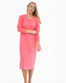 GINA dámské košilka noční dámská dlouhý rukáv, šité, s potiskem 19131P GINA dámské košilka noční dámská dlouhý rukáv, šité, s potiskem 19131P