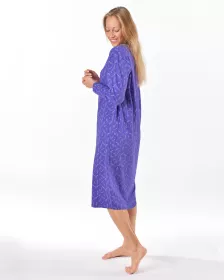 GINA dámské košilka noční dámská dlouhý rukáv, šité, s potiskem Pyžama 2025 19173P