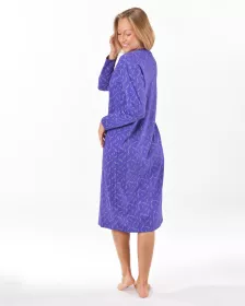 GINA dámské košilka noční dámská dlouhý rukáv, šité, s potiskem Pyžama 2025 19173P