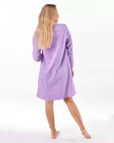 GINA dámské košilka noční dámská dlouhý rukáv, šité, s potiskem Pyžama 2025 19175P