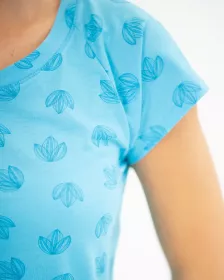 GINA dámské košilka noční dámská krátký rukáv, šité, s potiskem 19132P