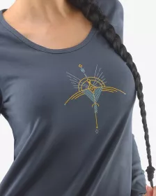 GINA dámské maxitriko dámské dlouhý rukáv, šité, s potiskem Pyžama 2021 19119P GINA dámské maxitriko dámské dlouhý rukáv, šité, s potiskem Pyžama 2021 19119P