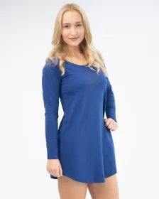 GINA dámské maxitriko dámské dlouhý rukáv, šité, s potiskem, jednobarevné Pyžama 2022 19135P