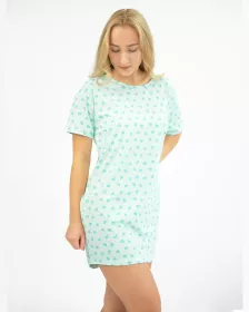 GINA dámské maxitriko dámské krátký rukáv, šité, s potiskem 19138P GINA dámské maxitriko dámské krátký rukáv, šité, s potiskem 19138P