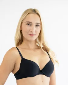 GINA dámské podprsenka vyztužená, push-up, šité, jednobarevné 17000P