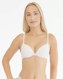 GINA dámské podprsenka vyztužená, push-up, šité, s krajkou, jednobarevné Delicate 17001P GINA dámské podprsenka vyztužená, push-up, šité, s krajkou, jednobarevné Delicate 17001P