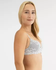 GINA dámské podprsenka vyztužená, push-up, šité, s krajkou, jednobarevné La Femme 17003P GINA dámské podprsenka vyztužená, push-up, šité, s krajkou, jednobarevné La Femme 17003P