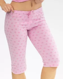 GINA dámské pyžamo ¾ dámské, 3/4 kalhoty, šité, s potiskem 19140P