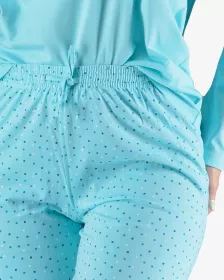 GINA dámské pyžamo dlouhé dámské, šité, s potiskem Pyžama 2023 19153P GINA dámské pyžamo dlouhé dámské, šité, s potiskem Pyžama 2023 19153P