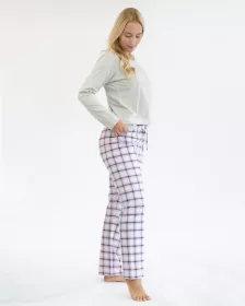 GINA dámské pyžamo dlouhé dámské, šité, s potiskem Pyžama 2024 19157P GINA dámské pyžamo dlouhé dámské, šité, s potiskem Pyžama 2024 19157P