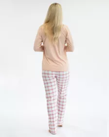 GINA dámské pyžamo dlouhé dámské, šité, s potiskem Pyžama 2024 19157P GINA dámské pyžamo dlouhé dámské, šité, s potiskem Pyžama 2024 19157P