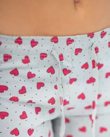 GINA dámské pyžamo krátké dámské, šité, s potiskem 19144P - purpurová lékořice S