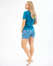 GINA dámské pyžamo krátké dámské, šité, s potiskem Pyžama 2022 19146P GINA dámské pyžamo krátké dámské, šité, s potiskem Pyžama 2022 19146P