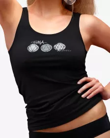 GINA dámské tílko, širší ramínka, šité, s potiskem Charmed I 18028P GINA dámské tílko, širší ramínka, šité, s potiskem Charmed I 18028P