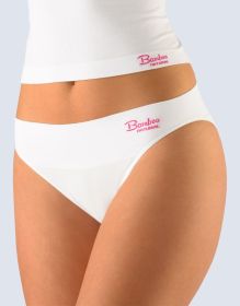GINA dámské kalhotky klasické s úzkým bokem, úzký bok, bezešvé, jednobarevné Bamboo Natural 00027P