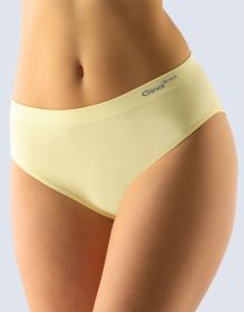 GINA dámské kalhotky klasické, širší bok, bezešvé, jednobarevné Bamboo PureLine 00019P - tělová M/L