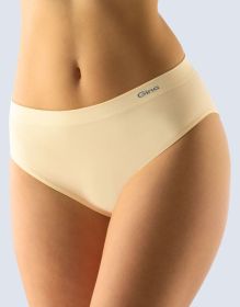 GINA dámské kalhotky klasické, širší bok, bezešvé, jednobarevné MicroBavlna 00008P | bílá L/XL, bílá M/L, bílá S/M, tělová S/M