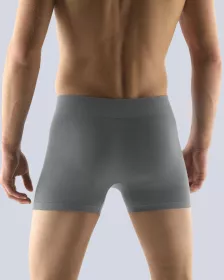 GINA pánské boxerky s delší nohavičkou, delší nohavička, bezešvé, jednobarevné Bamboo PureLine 54004P