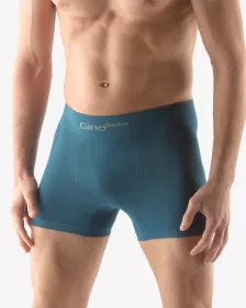 GINA pánské boxerky s delší nohavičkou, delší nohavička, bezešvé, jednobarevné Bamboo PureLine 54004P