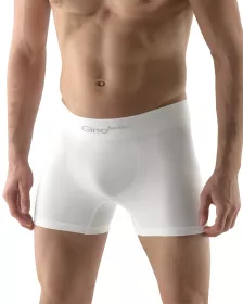 GINA pánské boxerky s delší nohavičkou, delší nohavička, bezešvé, jednobarevné Bamboo PureLine 54004P