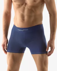 GINA pánské boxerky s delší nohavičkou, delší nohavička, bezešvé, jednobarevné Bamboo PureLine 54004P