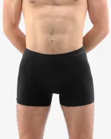 GINA pánské boxerky s delší nohavičkou, delší nohavička, bezešvé, jednobarevné Eco Bamboo 54005P EcoBamboo