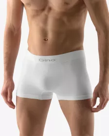 GINA pánské boxerky s kratší nohavičkou, kratší nohavička, bezešvé, jednobarevné MicroBavlna 53000P