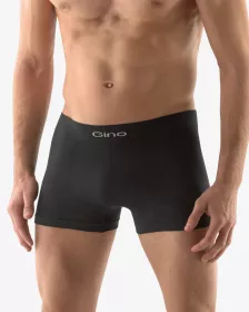 GINA pánské boxerky s kratší nohavičkou, kratší nohavička, bezešvé, jednobarevné MicroBavlna 53000P