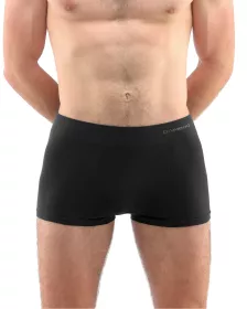 GINA pánské boxerky s kratší nohavičkou, kratší nohavička, bezešvé, jednobarevné Eco Bamboo 53005P EcoBamboo