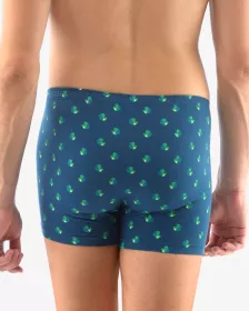 GINA pánské boxerky s kratší nohavičkou, kratší nohavička, šité, s potiskem 73109P