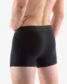 GINA pánské boxerky s kratší nohavičkou, kratší nohavička, šité, jednobarevné Eco Bamboo 73126P EcoBamboo