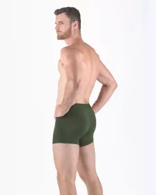 GINA pánské boxerky s kratší nohavičkou, kratší nohavička, šité, jednobarevné Eco Bamboo 73126P EcoBamboo