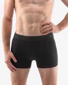 GINA pánské boxerky s kratší nohavičkou, kratší nohavička, šité, jednobarevné Eco Bamboo 73126P EcoBamboo