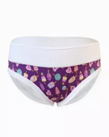 GINA dětské kalhotky klasické dívčí, úzký bok, šité, s potiskem Disco XIX 20026P