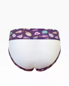 GINA dětské kalhotky klasické dívčí, úzký bok, šité, s potiskem Disco XIX 20027P
